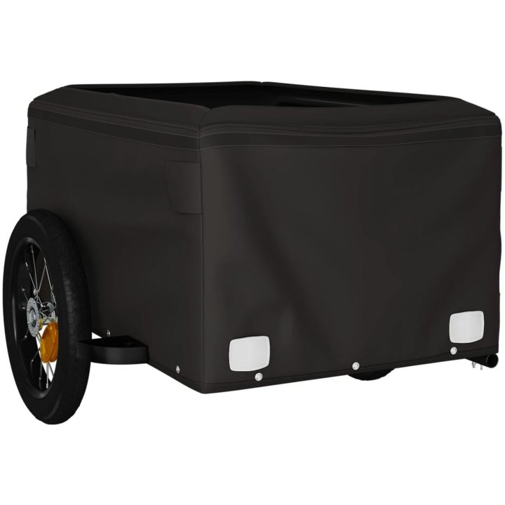 Cykelvagn svart och grön 30 kg järn vidaXL 120 x 54 x 44 cm – bild 5