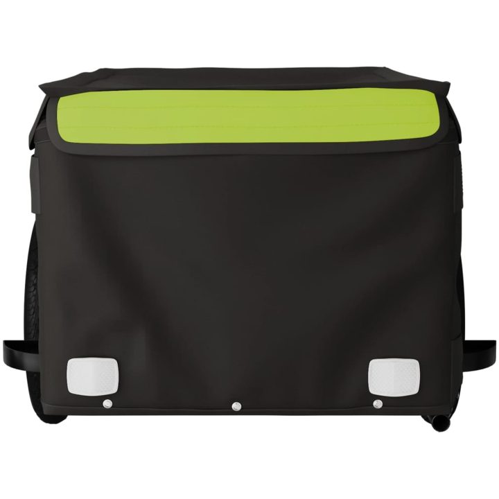 Cykelvagn svart och grön 30 kg järn vidaXL 120 x 54 x 44 cm – bild 6