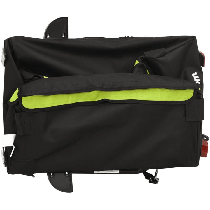 Cykelvagn svart och grön 30 kg järn vidaXL 120 x 54 x 44 cm – bild 9