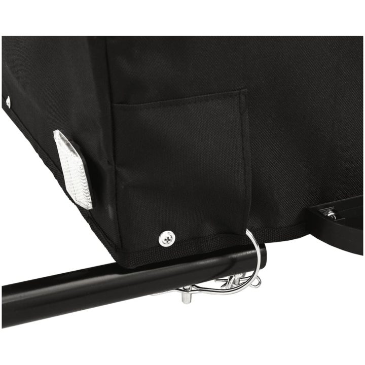 Cykelvagn svart och grön 30 kg järn vidaXL 120 x 54 x 44 cm – bild 10