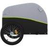 Cykelvagn svart och grön 45 kg järn vidaXL 126 x 63 x 63 cm – miniatyr 7