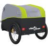 Cykelvagn svart och grön 45 kg järn vidaXL 126 x 63 x 63 cm – miniatyr 8