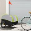 Cykelvagn svart och grön 45 kg järn vidaXL 126 x 63 x 63 cm – miniatyr 1