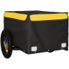 Cykelvagn svart och gul 30 kg järn vidaXL 120 x 54 x 44 cm – miniatyr 4