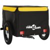 Cykelvagn svart och gul 30 kg järn vidaXL 120 x 54 x 44 cm – miniatyr 8