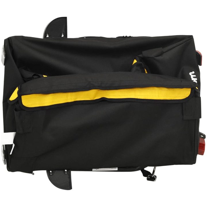 Cykelvagn svart och gul 30 kg järn vidaXL 120 x 54 x 44 cm – bild 9