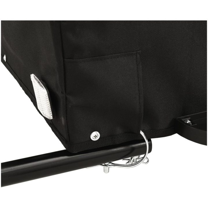 Cykelvagn svart och gul 30 kg järn vidaXL 120 x 54 x 44 cm – bild 10