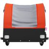 Cykelvagn svart och orange 45 kg järn vidaXL 133 x 68 x 68 cm – miniatyr 6