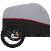 Cykelvagn svart och röd 30 kg järn vidaXL 123 x 52 x 53 cm – miniatyr 7