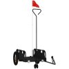 Cykelvagn svart oxfordtyg och järn vidaXL 123 x 52.5 x 33 cm – miniatyr 2