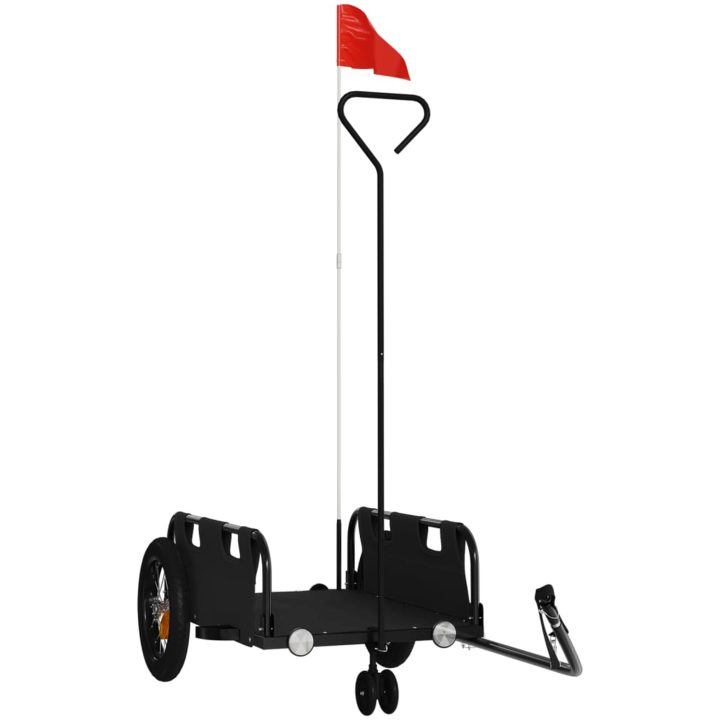 Cykelvagn svart oxfordtyg och järn vidaXL 123 x 52.5 x 33 cm – bild 2