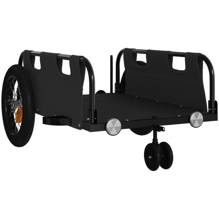Cykelvagn svart oxfordtyg och järn vidaXL 123 x 52.5 x 33 cm – bild 4