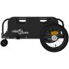 Cykelvagn svart oxfordtyg och järn vidaXL 123 x 52.5 x 33 cm – miniatyr 6
