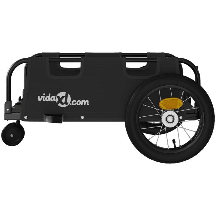 Cykelvagn svart oxfordtyg och järn vidaXL 123 x 52.5 x 33 cm – bild 6