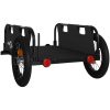 Cykelvagn svart oxfordtyg och järn vidaXL 123 x 52.5 x 33 cm – miniatyr 7