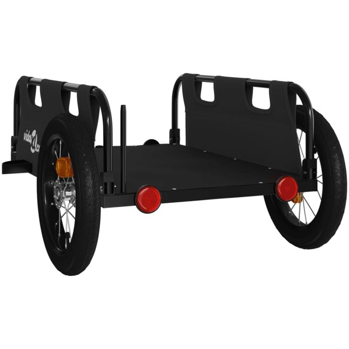 Cykelvagn svart oxfordtyg och järn vidaXL 123 x 52.5 x 33 cm – bild 7