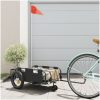 Cykelvagn svart oxfordtyg och järn vidaXL 123 x 52.5 x 33 cm – miniatyr 1
