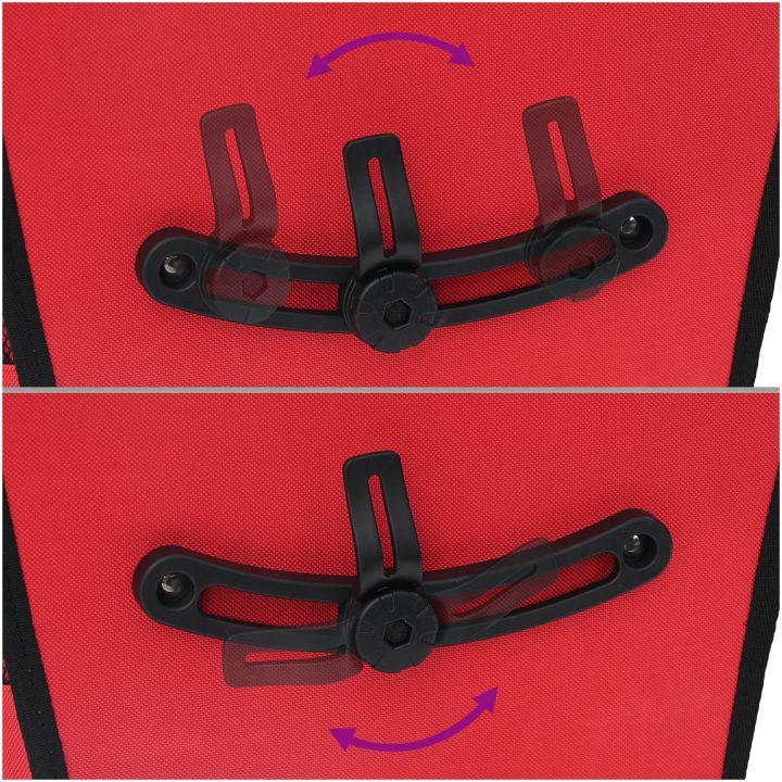 Cykelväska för Packrack 20 L Röd 34x16x59 cm vidaXL Medium – bild 12