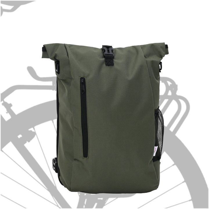 cykelväska för packvagn 20 L Olivgrön 31x13x58 cm vidaXL Standard – bild 2