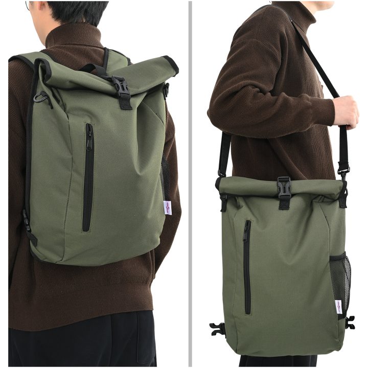 cykelväska för packvagn 20 L Olivgrön 31x13x58 cm vidaXL Standard – bild 3