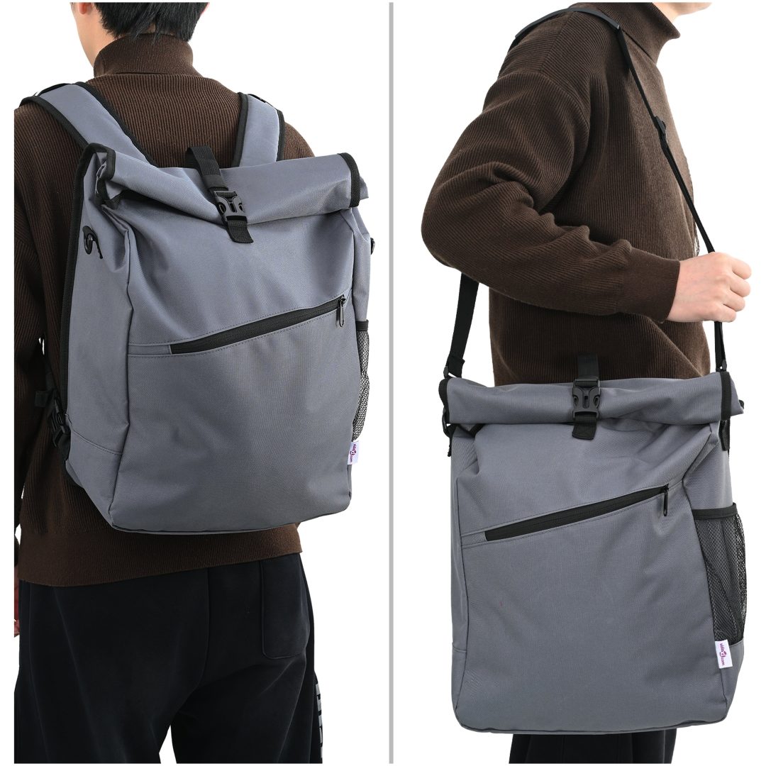 cykelväska för packvagn 25 L Grå 33x16x48 cm vidaXL Medium – bild 2