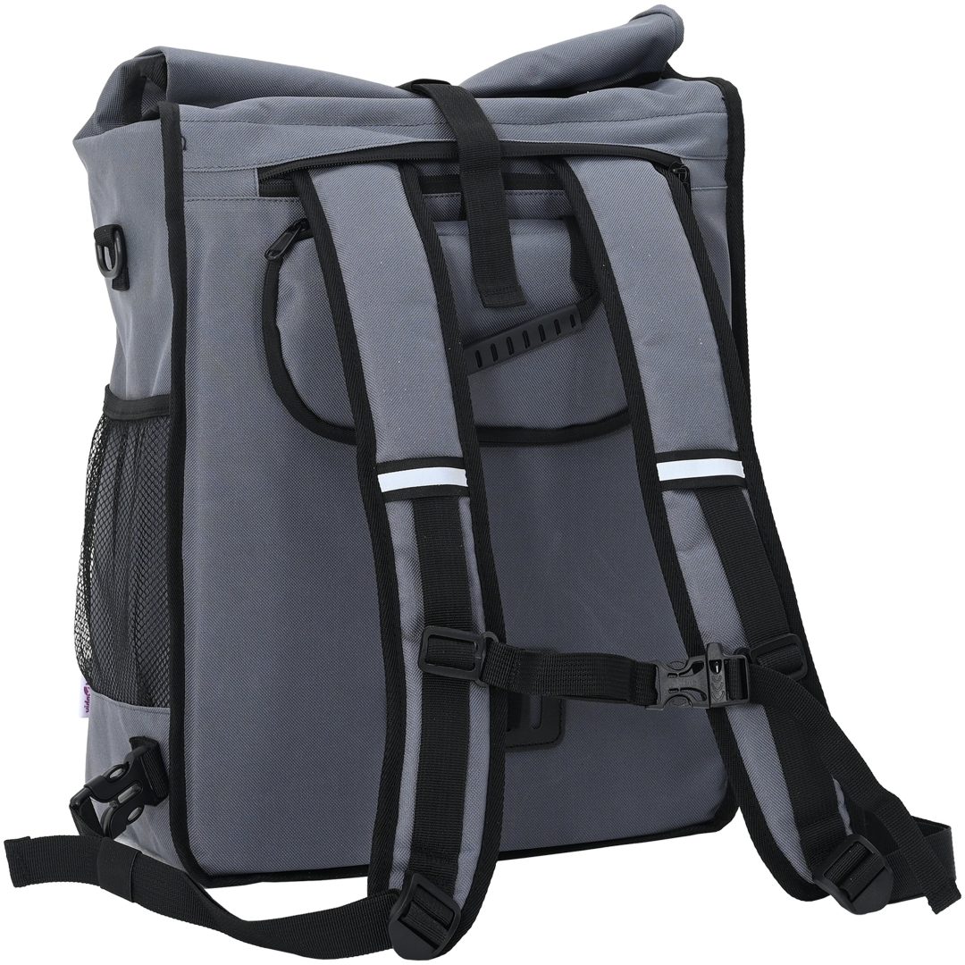 cykelväska för packvagn 25 L Grå 33x16x48 cm vidaXL Medium – bild 9