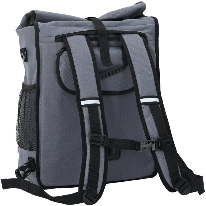 cykelväska för packvagn 25 L Grå 33x16x48 cm vidaXL Medium – bild 9