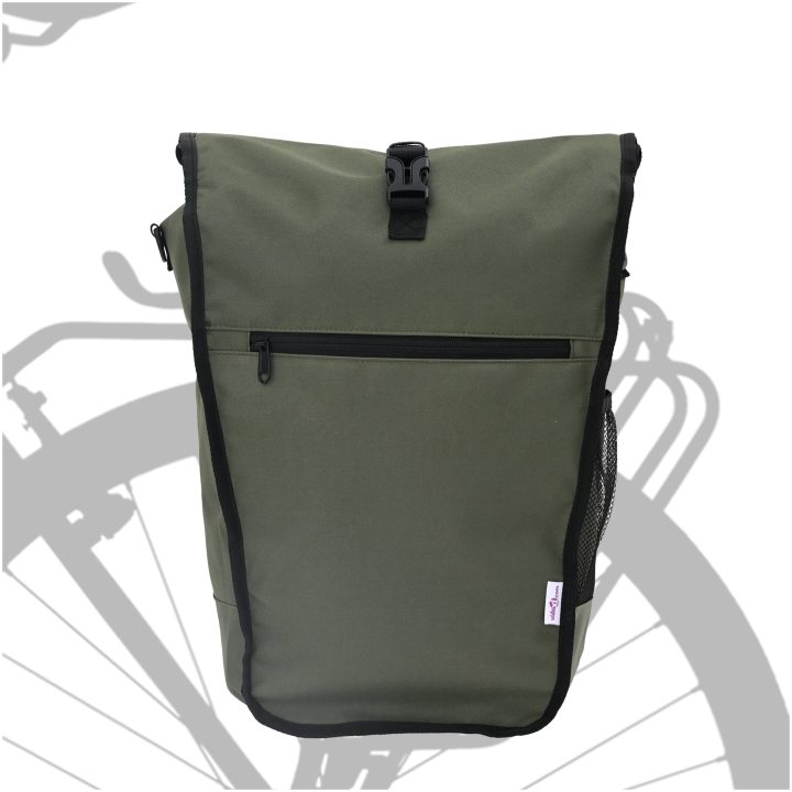 Cykelväska för Pakethållare 20 L Olivgrön 34x16x59 cm vidaXL Medium – bild 2
