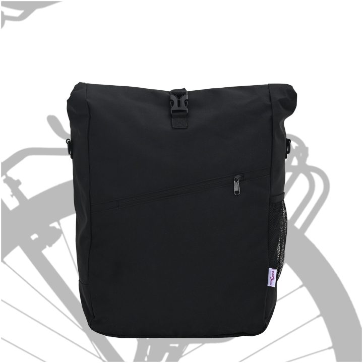 cykelväska för pannier hållare 25 L svart 33x16x48 cm vidaXL Medium – bild 2