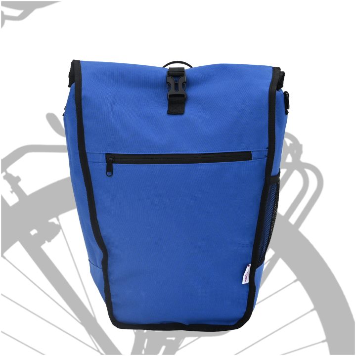 Cykelväska för Pannier Rack 20 L Blå 34x16x59 cm vidaXL Large – bild 2