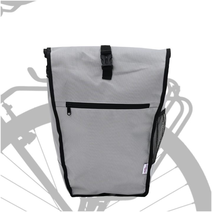 Cykelväska för Pannier Rack 20 L Grå 34x16x59 cm vidaXL Medium – bild 2