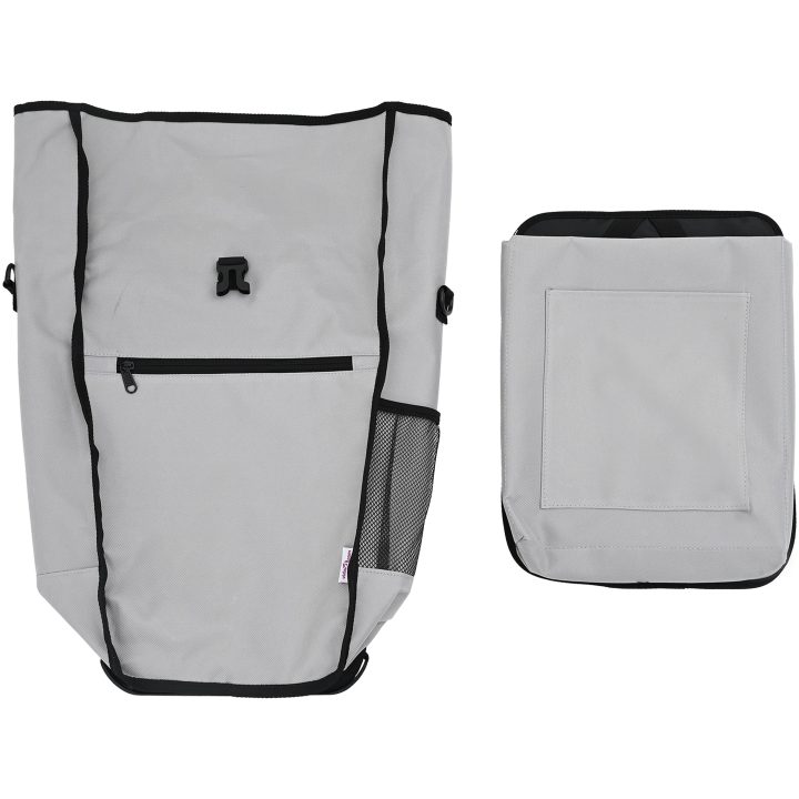 Cykelväska för Pannier Rack 20 L Grå 34x16x59 cm vidaXL Medium – bild 6