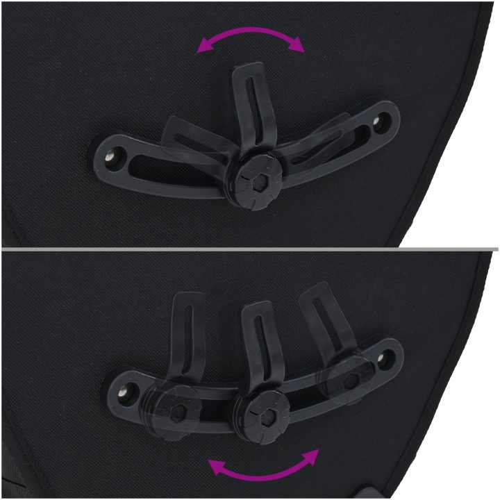 Cykelväska för Pannier Rack 25 L Svart 32.5x17x57 cm vidaXL Mediestorlek – bild 11
