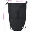 Cykelväska för Pannier Rack 25 L Svart 32.5x17x57 cm vidaXL Mediestorlek – miniatyr 12