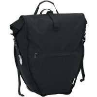Cykelväska för Pannier Rack 25 L Svart 32.5x17x57 cm vidaXL