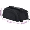 cykelväska för pannierställ 12 L Svart 38x21x16 cm vidaXL Medium – miniatyr 12