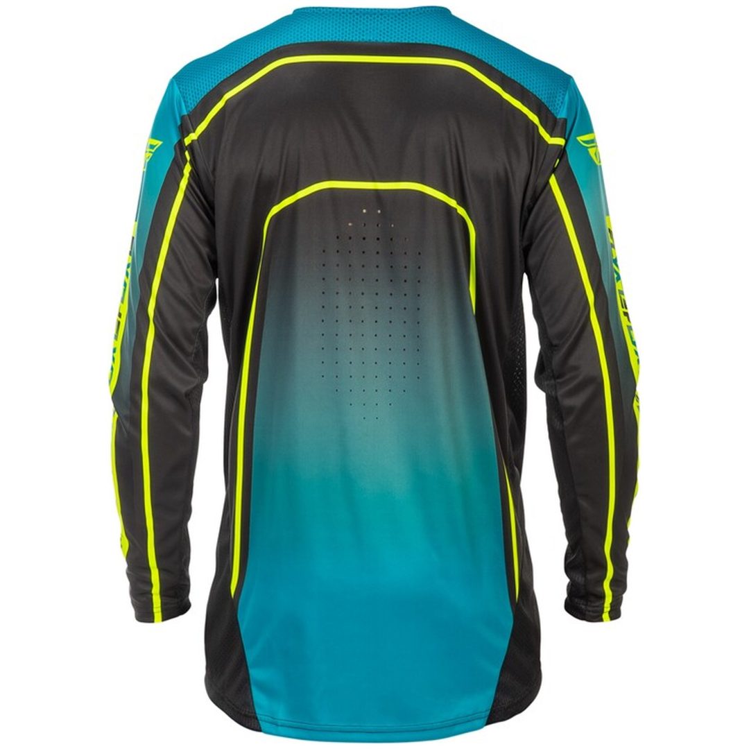 Cyklingströja Rayce MTB Turkos/Svart/Limegrön FLY RACING XXL – bild 2