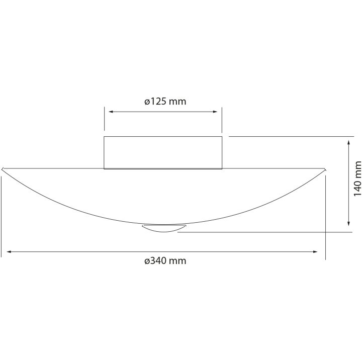 Cyklon Plafond, 34cm, Vit/stål ANETA HOME Sockel E14 Vit /Stål – bild 2