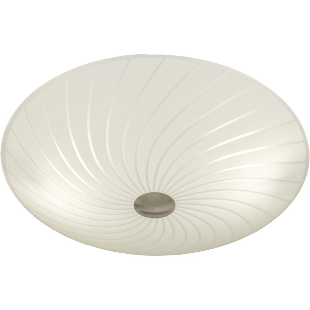 Cyklon Plafond, 34cm, Vit/stål ANETA HOME Sockel E14 Vit /Stål
