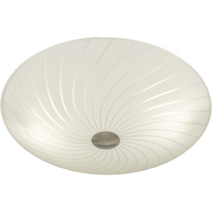 Cyklon Plafond, 34cm, Vit/stål ANETA HOME