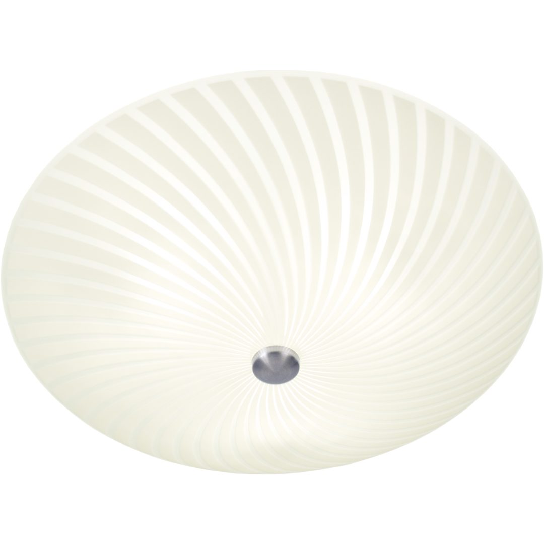 Cyklon Plafond 42cm, Vit/stål ANETA HOME Sockel E14 Vit /Stål