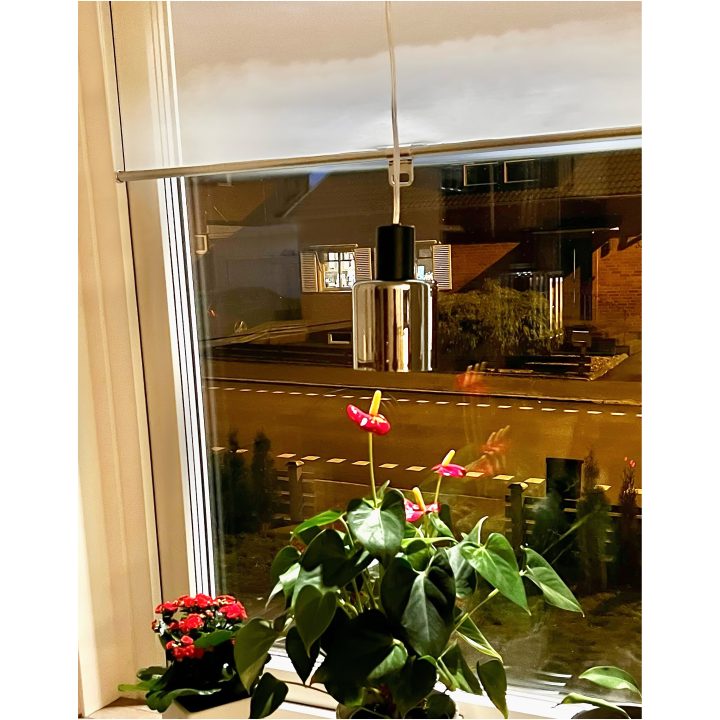 Cylinder Fönsterlampa, ANETA HOME Svart /Rökgrå – bild 2