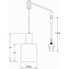 Cylinder Fönsterlampa, ANETA HOME Svart /Rökgrå – miniatyr 8