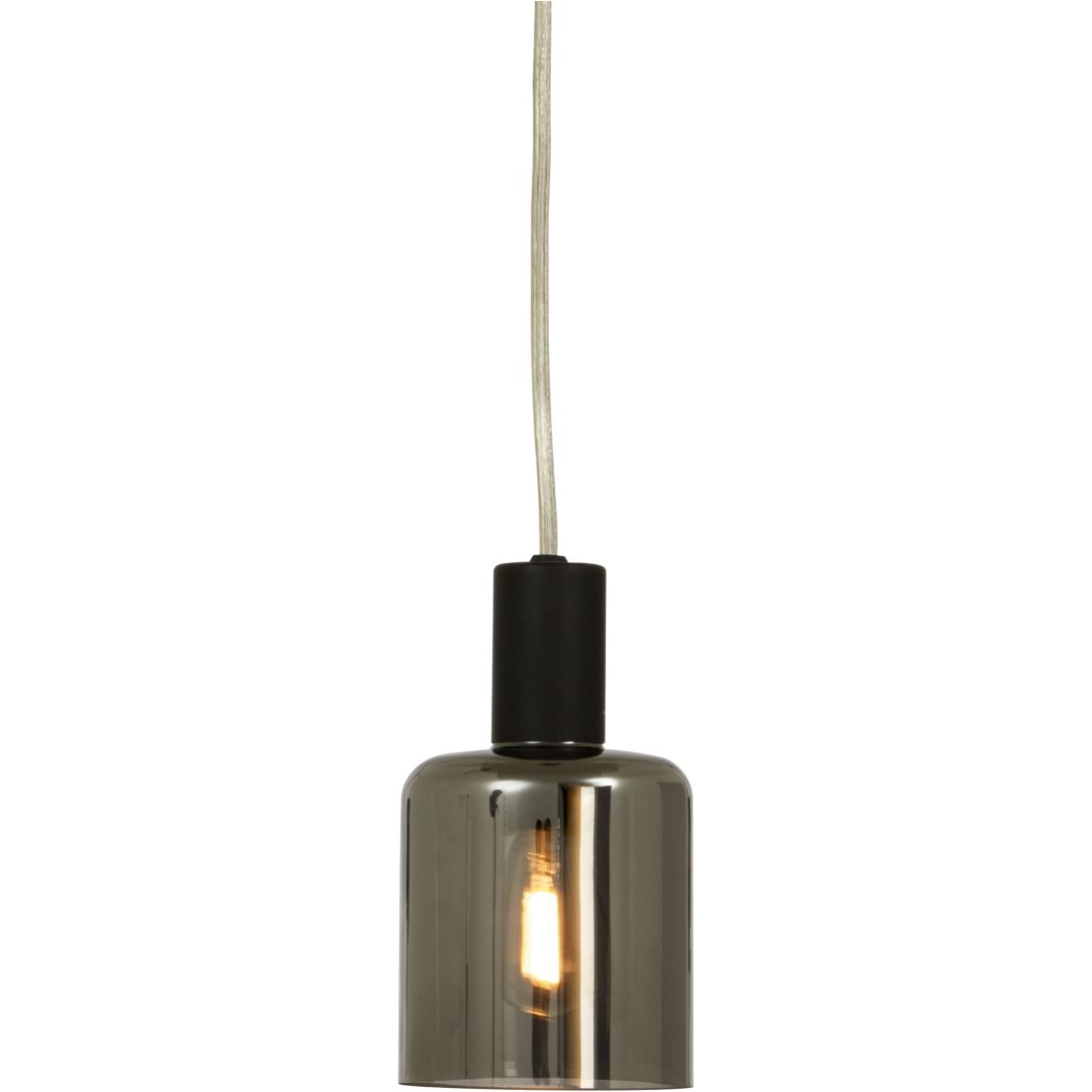 Cylinder Fönsterlampa, ANETA HOME Svart /Rökgrå