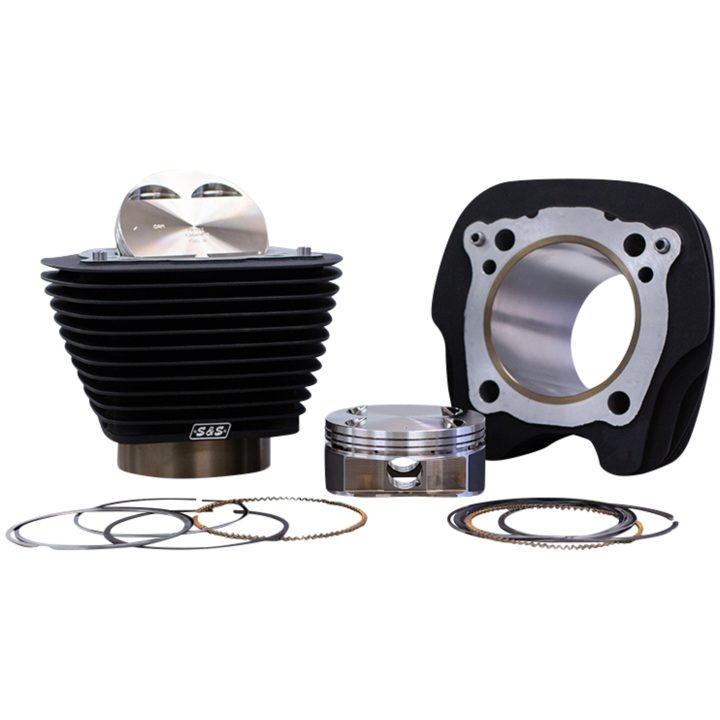 Cylindersats Big Bore Veckad Svart S&S Cycle – bild 3