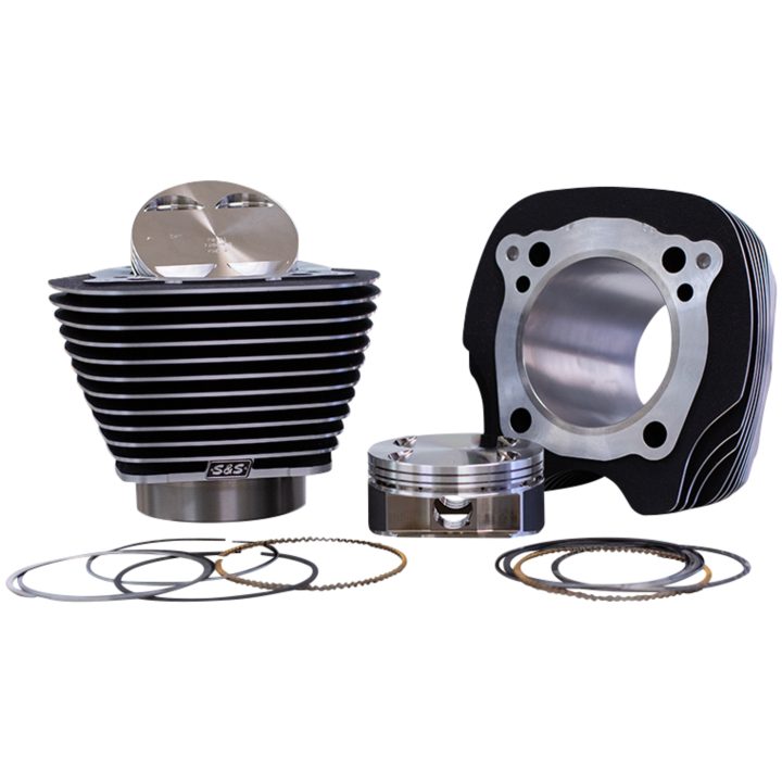 Cylindersats Big Bore Veckad Svart S&S Cycle – bild 2