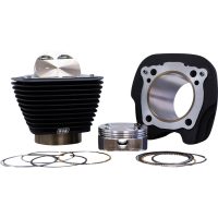 Cylindersats Big Bore Veckad Svart S&S Cycle