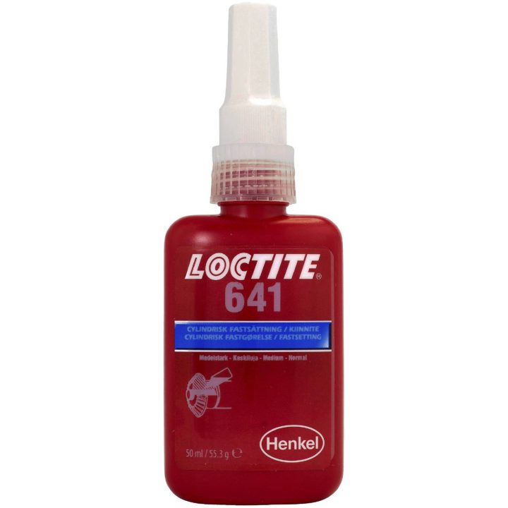 Cylindrisk fastsättning 641 LOCTITE LIM CYLINDRISK 641 50ML – bild 2