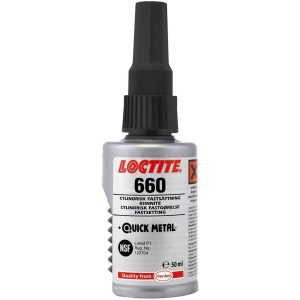 Cylindrisk fastsättning 660 Quick Metal LOCTITE