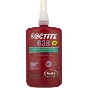 Cylindrisk fastsättning, höghållfast 638 LOCTITE